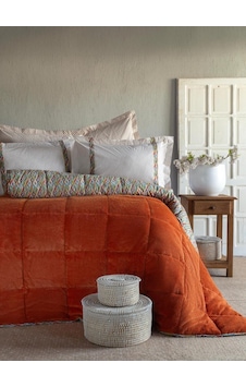 Apricitas Uyku Seti Softly Lowel Terracotta Tek Kişilik Turuncu