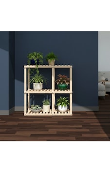 100x100 Cm Masif Ahşap Çiçeklik Standı - Kahve & Bej Renk Seçenekli Çok Katlı Saksılık Bej 100x100 Cm Masif Ahşap Çiçeklik Standı - Kahve & Bej Renk Seçenekli Çok Katlı Saksılık Bej
