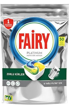 Fairy Platinum Tablet Limon Kokulu 50'li Fairy Platinum Tablet Limon Kokulu 50'li