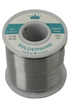500 Gr 60/40 0.75 Mm Lehim Teli Taıwan Malı 500 Gr 60/40 0.75 Mm Lehim Teli Taıwan Malı