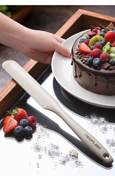 Neoflam Silikon Ince Pasta Spatulası Bej Bej Neoflam Silikon Ince Pasta Spatulası Bej Bej