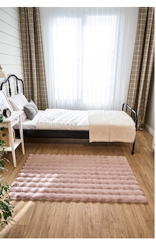 Yünteks Bubble Kabartmalı Peluş Post Halı 90x150 Pudra