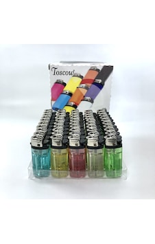 Toscow Toptan Şeffaf Taşlı Çakmak Toscow Toptan Şeffaf Taşlı Çakmak