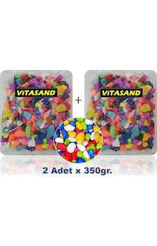 Çakıl Taşı Karışık Renkli 350 Gram X 2 Paket Çakıl Taşı Karışık Renkli 350 Gram X 2 Paket