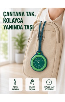 Lexroo Askılı Analog Saat Pantolon Kemer Ve Çanta Aksesuarı Yeşil Lexroo Askılı Analog Saat Pantolon Kemer Ve Çanta Aksesuarı Yeşil