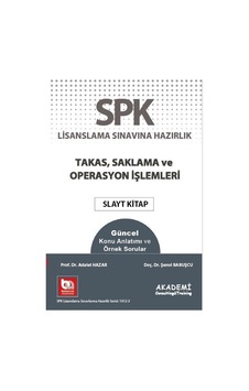 Takas Saklama ve Operasyon Işlemleri Slayt Kitap