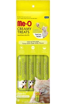 Me-o Creamy Treats Ton Balığı Ve Keçi Sütlü Ek Besin Ve Kedi Ödülü 4x15gr Me-o Creamy Treats Ton Balığı Ve Keçi Sütlü Ek Besin Ve Kedi Ödülü 4x15gr