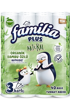 Familia Plus Natural Tuvalet Kağıdı 40'lı Familia Plus Natural Tuvalet Kağıdı 40'lı