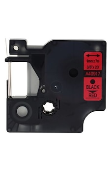 Cestag D1 40917 Uyumlu Şerit Kırmızı - Siyah 9 MM x 7 M Cestag D1 40917 Uyumlu Şerit Kırmızı - Siyah 9 MM x 7 M