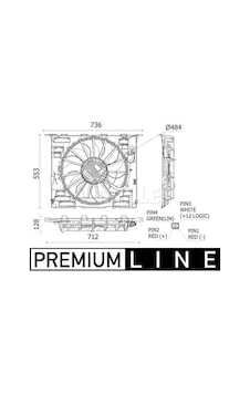Bmw G30 G11 Komple Fan 600w 17428619626 Wender