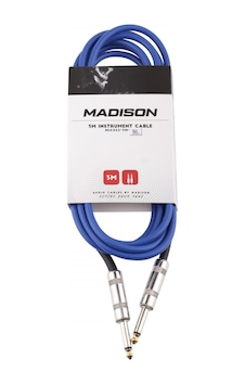 Madison Mıc002-3m-bl Gitar Kablosu 3m Mavi Kısa Enstrüman Kablosu Madison Mıc002-3m-bl Gitar Kablosu 3m Mavi Kısa Enstrüman Kablosu