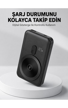 Lcd Ekranlı Kablosuz Powerbank Type C Ve Usb Çıkışlı Yeni Nesil 3855796 Lcd Ekranlı Kablosuz Powerbank Type C Ve Usb Çıkışlı Yeni Nesil 3855796
