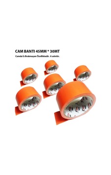 Nettedarikcisi Ozy Cam Bandı 45mm 30mt Cam Bant 6'lı