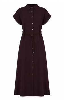 Trender E-018 Mürdüm Kadın Elbise 27kd52000106 Trender E-018 Mürdüm Kadın Elbise 27kd52000106