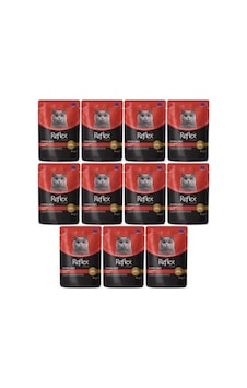 Reflex Plus Sos Içinde Parça Biftek Etli Kısırlaştırılmış Kedi Konservesi 85gr - 11 Adet Reflex Plus Sos Içinde Parça Biftek Etli Kısırlaştırılmış Kedi Konservesi 85gr - 11 Adet