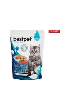 Bestpet Jelly Pouch Ton Balıklı ve Hamsili Yetişkin Kedi Konservesi 12 x 85 G Bestpet Jelly Pouch Ton Balıklı ve Hamsili Yetişkin Kedi Konservesi 12 x 85 G