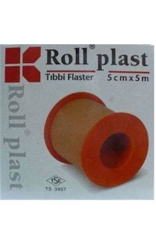 Roll Plast Çinko Oksitli Flaster 5cm x 5m Roll Plast Çinko Oksitli Flaster 5cm x 5m