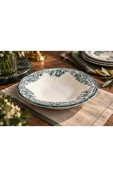 Porser Porselen Velour Green Fulya Bowl Kase 26cm Tekli Çok renkli Porser Porselen Velour Green Fulya Bowl Kase 26cm Tekli Çok renkli