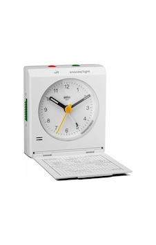 Braun Bc05w Analog Beyaz Alarmlı Masa Saati