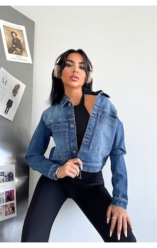 Kadın Açık Mavi Yıkamalı Regular Kalıp Çift Cepli Düğmeli Likralı Jean Kot Ceket Diana-5001 Kadın Açık Mavi Yıkamalı Regular Kalıp Çift Cepli Düğmeli Likralı Jean Kot Ceket Diana-5001