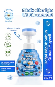 Doğal Çocuk Köpük El Sabunu 350 Ml Orman Meyveli Kokulu Vegan Parabensiz Çiçek Şekilli Mavi Köpük Doğal Çocuk Köpük El Sabunu 350 Ml Orman Meyveli Kokulu Vegan Parabensiz Çiçek Şekilli Mavi Köpük