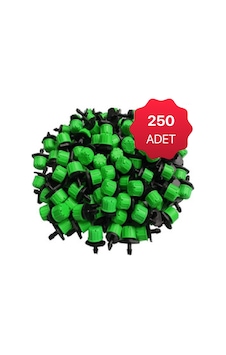 Damlama Sulama Debi Ayarlı Büyük Meme Yeşil Damlatıcı (250 Adet) Damlama Sulama Debi Ayarlı Büyük Meme Yeşil Damlatıcı (250 Adet)