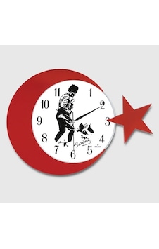 Şık Duvar Saati 240 Mm Sessiz Mekanizma Ofis İçin Sarı Şık Duvar Saati 240 Mm Sessiz Mekanizma Ofis İçin Sarı