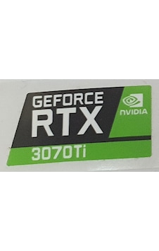 Nvidia Geforce Rtx 3070 Ti Sticker Yatay Etiket D153 Nvidia Geforce Rtx 3070 Ti Sticker Yatay Etiket D153