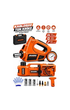 Dragro Drg-5t Elektrikli 5 Ton Hidrolik T Kriko Bijon Anahtarı Somun Sökme Takma Anahtari Krikosu