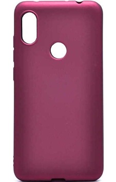 Xiaomi Redmi Note 6 Pro Kılıf Zore Premier Silikon Kapak Mürdüm Xiaomi Redmi Note 6 Pro Kılıf Zore Premier Silikon Kapak Mürdüm