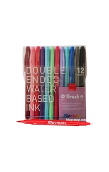 Dong-A My Color Çift Taraflı Fırça Uçlu Keçeli Kalem 12 Renk Dong-A My Color Çift Taraflı Fırça Uçlu Keçeli Kalem 12 Renk