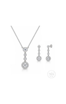 Servi 925 Ayar Gümüş Starlight Zirkon Taşlı Kolye Ve Küpe Seti-519 Servi 925 Ayar Gümüş Starlight Zirkon Taşlı Kolye Ve Küpe Seti-519
