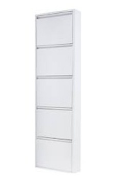5'li Metal Ayakkabılık Beyaz 15x25cm 5'li Metal Ayakkabılık Beyaz 15x25cm