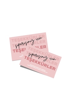 Teşekkür Kartı Tasarım 8 6x9 - 50 Adet Teşekkür Kartı Tasarım 8 6x9 - 50 Adet