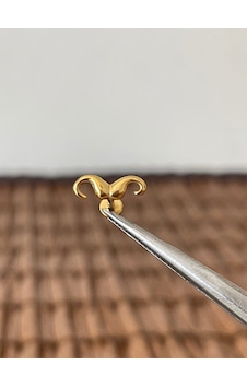 316 L Cerrahi Çelik Bıyık Modeli Dudak Kıkırdak Helix Tragus Piercingi Altın 316 L Cerrahi Çelik Bıyık Modeli Dudak Kıkırdak Helix Tragus Piercingi Altın