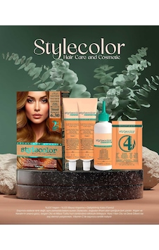 Stylecolor Bitkisel İçerikli Vegan Krem Saç Boyası 6.30 - Badem Kahvesi Stylecolor Bitkisel İçerikli Vegan Krem Saç Boyası 6.30 - Badem Kahvesi