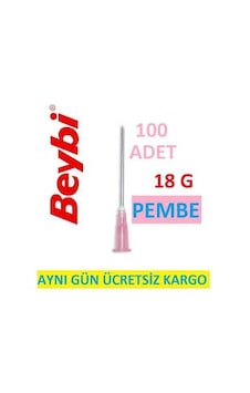 Beybi Enjektör Şırınge İğne Ucu 18 G Pembe 100 Adet Beybi Enjektör Şırınge İğne Ucu 18 G Pembe 100 Adet
