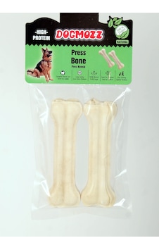 Dogmozz Premium Deri Pres Beyaz Köpek Kemiği 15 CM 2'li Dogmozz Premium Deri Pres Beyaz Köpek Kemiği 15 CM 2'li