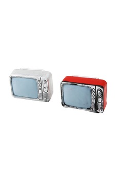 İbico İ12-219-b Televizyon Vintage Dekoratif Mini Biblo - Renkli Reçine 9x6 Cm