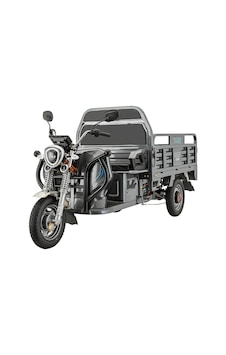 E-mon Tigray Yük Taşıma Kasalı Elektrikli Motosiklet Gri