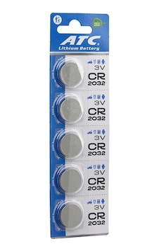 Atc Lithium Battery Cr-2032 3v 5'li Kart Lityum Para Pil Atc Lithium Battery Cr-2032 3v 5'li Kart Lityum Para Pil