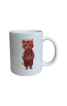 Kedi Desenli Baskılı Kupa Kedi Desenli Baskılı Kupa