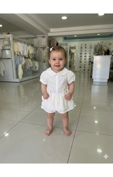 Babydoll 2li Takım Moonstar Beyaz