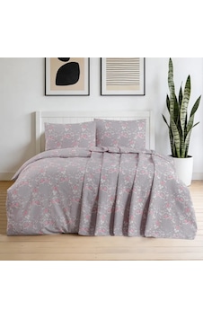 Aryıldız Home Lavia Ranforce Baskılı Çift Kişilik Pike Çok Renkli