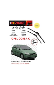 Opel Corsa C Ön Cam Muz Silecek Silgeç Takımı 2005 Model Araca Özel Aparat Opel Corsa C Ön Cam Muz Silecek Silgeç Takımı 2005 Model Araca Özel Aparat
