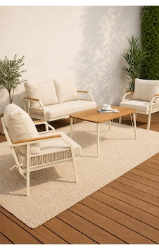 Daisy Krem 211 Masalı Krem Bahçe Mobilya Seti Balkon Teras Oturma Grubu Dış Mekan Şık Tasarım Daisy Krem 211 Masalı Krem Bahçe Mobilya Seti Balkon Teras Oturma Grubu Dış Mekan Şık Tasarım
