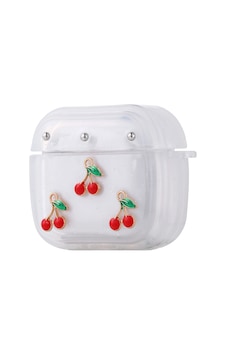 Apple Uyumlu AirPods 4 Airbag 44 Airbag Tasarımlı Simli Şeffaf Kutup Kılıf Kiraz Apple Uyumlu AirPods 4 Airbag 44 Airbag Tasarımlı Simli Şeffaf Kutup Kılıf Kiraz