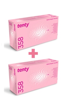 Tenty Nitril Pembe Eldiven 2 Li Paket M Beden