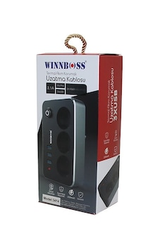 Winnboss Wınnboss-3414 Termal Akım Korumalı Uzatma Kablo Siyah 2.1a 3x Usb 3'lu Priz 2mt Anahtarlı Diger Winnboss Wınnboss-3414 Termal Akım Korumalı Uzatma Kablo Siyah 2.1a 3x Usb 3'lu Priz 2mt Anahtarlı Diger