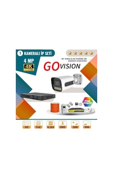 Go Vision 1'li 4mp 4k Ultra Hd Ip Güvenlik Kamera Seti Gece Görüşlü, Dış Mekan Uyumlu 8697427079775 Genel Go Vision 1'li 4mp 4k Ultra Hd Ip Güvenlik Kamera Seti Gece Görüşlü, Dış Mekan Uyumlu 8697427079775 Genel